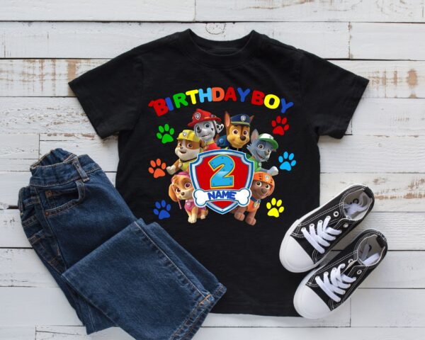 Paw Patrol Birthday Family TShirts Gifts For Kids