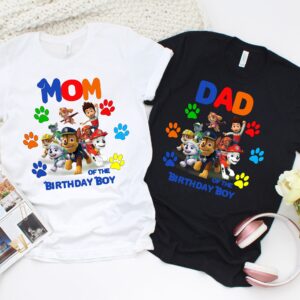 Paw Patrol Birthday Family TShirts Gifts For Kids