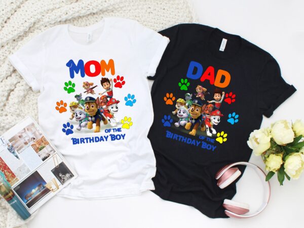 Paw Patrol Birthday Family TShirts Gifts For Kids