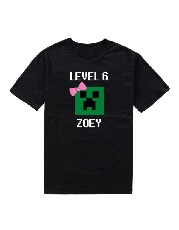 Personalized Minecraft Game Birthday Shirt With Name