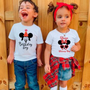 Custom Mickey Family Matching Birthday Boy Shirts