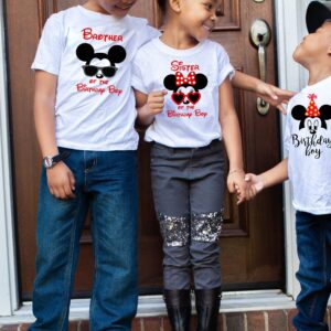 Custom Mickey Family Matching Birthday Boy Shirts