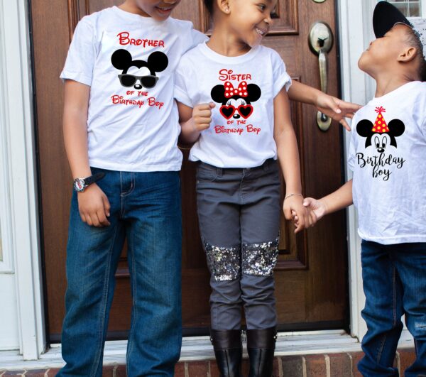 Custom Mickey Family Matching Birthday Boy Shirts