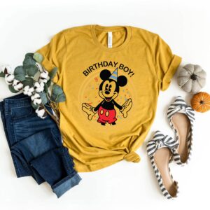 Dinsey Mickey Mouse Birthday Boy Shirt