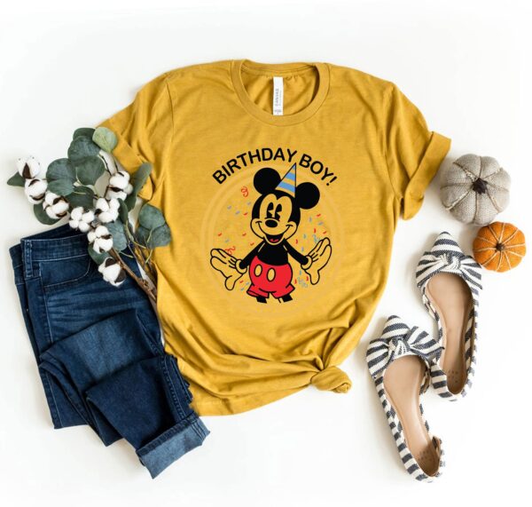 Dinsey Mickey Mouse Birthday Boy Shirt