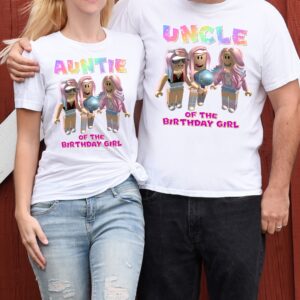 Roblox Birthday Girl Family Matching Shirt