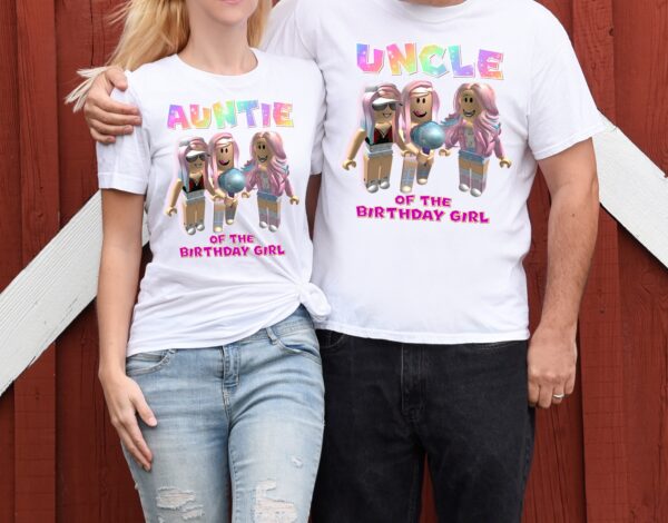 Roblox Birthday Girl Family Matching Shirt