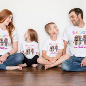 Roblox Birthday Girl Family Matching Shirt