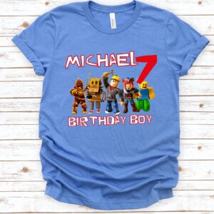 Personalized Roblox Birthday Shirt For Kids