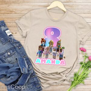 Personalized Name Roblox Birthday Girl Matching Shirt