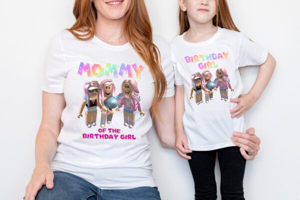 Roblox Birthday Girl Family Matching Shirt