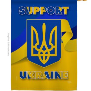 Support Ukraine Garden Flag Outdoor Decorative