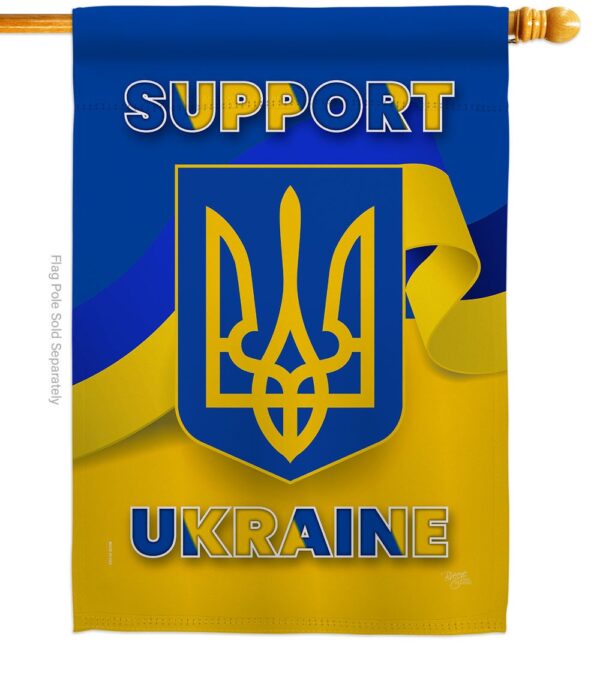 Support Ukraine Garden Flag Outdoor Decorative