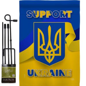 Support Ukraine Garden Flag Outdoor Decorative