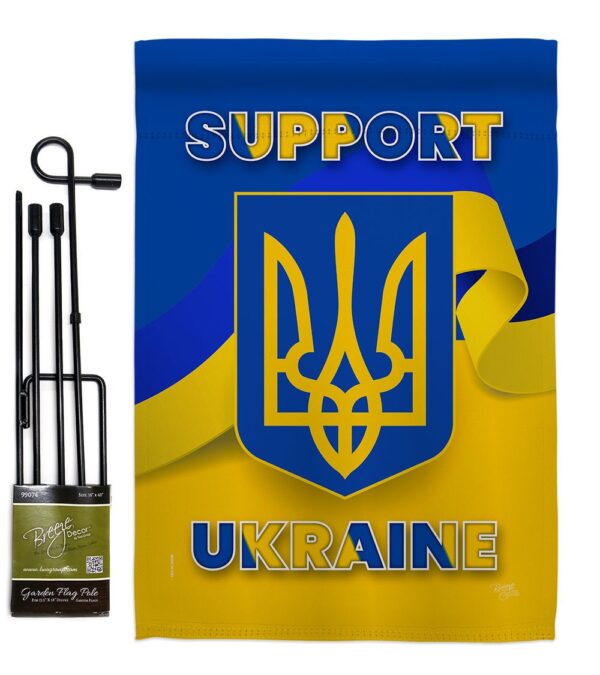 Support Ukraine Garden Flag Outdoor Decorative