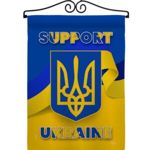 Support Ukraine Garden Flag Outdoor Decorative