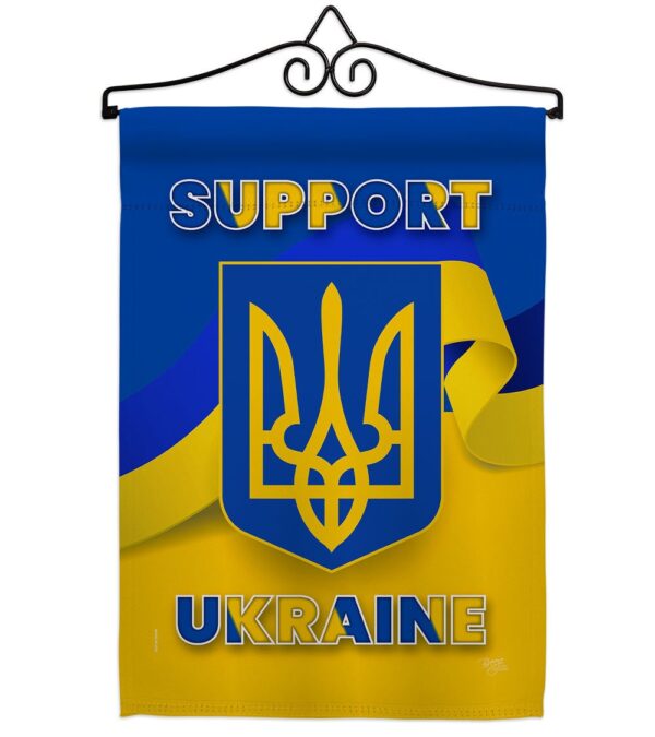 Support Ukraine Garden Flag Outdoor Decorative