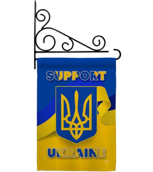 Support Ukraine Garden Flag Outdoor Decorative