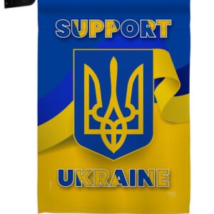 Support Ukraine Garden Flag Outdoor Decorative