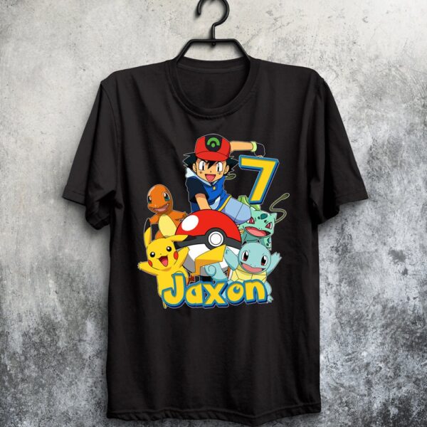 Personalized Pokemon Birthday Shirt For Toddler