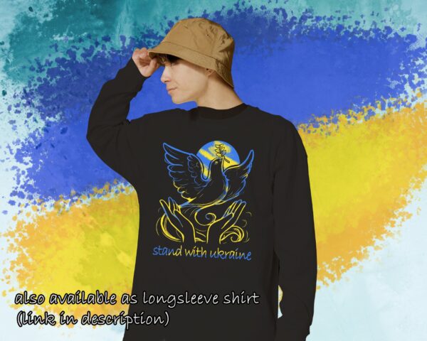 Stand With Ukraine Freedom And Peace Dove Support Shirt