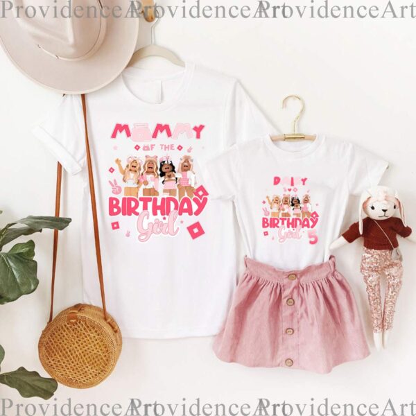 Personalized Roblox Family Birthday Girl Shirt