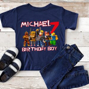 Personalized Roblox Birthday Shirt For Kids