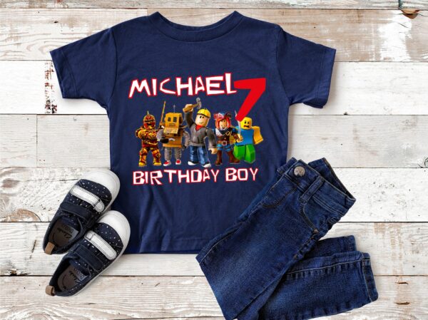 Personalized Roblox Birthday Shirt For Kids