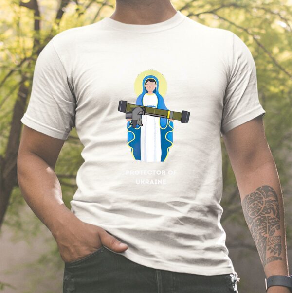 Saint Javelin The Protector Of Ukraine Pray For Peace Shirt