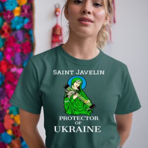 Saint Javelin The Protector Of Ukraine No War Shirt