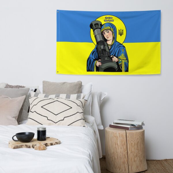 St. Javelin The Protector Of Ukraine Flag