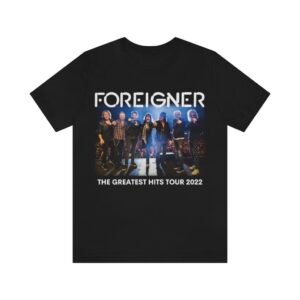 Foreigner The Greatest Hits Tour 2022 Double Sided Shirt