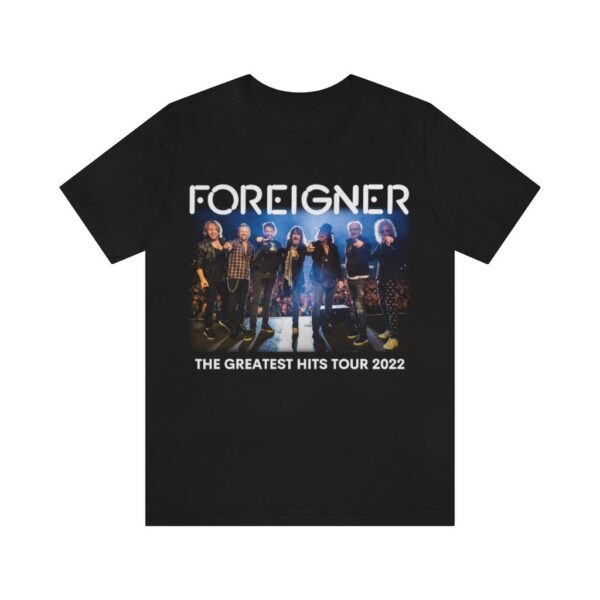 Foreigner The Greatest Hits Tour 2022 Double Sided Shirt