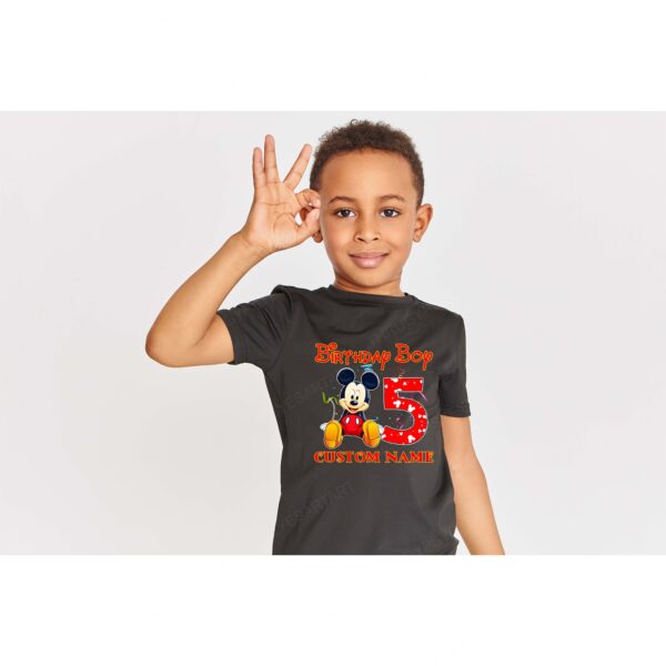 Personalized Disney Mickey Birthday Shirt For Family