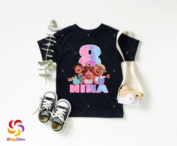 Personalized ROBLOX Themed Birthday Shirt