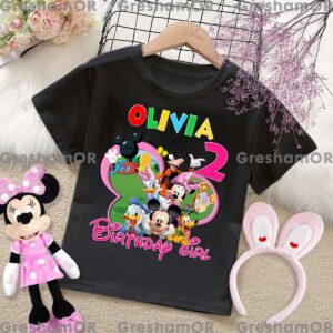 Personalized Mickey Clubhouse Birthday Shirt