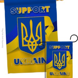 Support Ukraine Garden Flag Outdoor Decorative