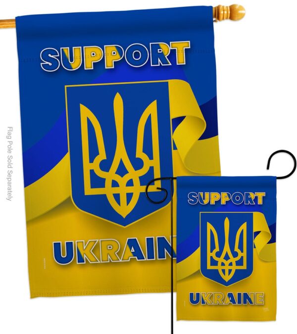 Support Ukraine Garden Flag Outdoor Decorative