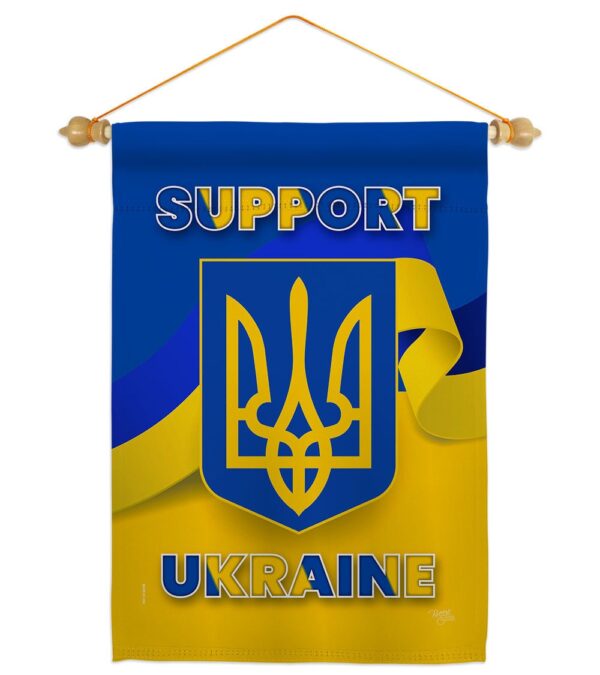 Support Ukraine Garden Flag Outdoor Decorative