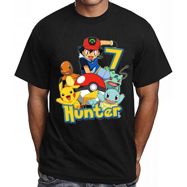 Personalized Pokemon Birthday Shirt For Toddler