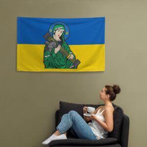 Saint Javelin The Protector Of Ukraine Flag