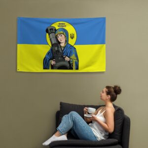 St. Javelin The Protector Of Ukraine Flag