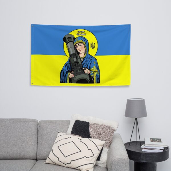 St. Javelin The Protector Of Ukraine Flag