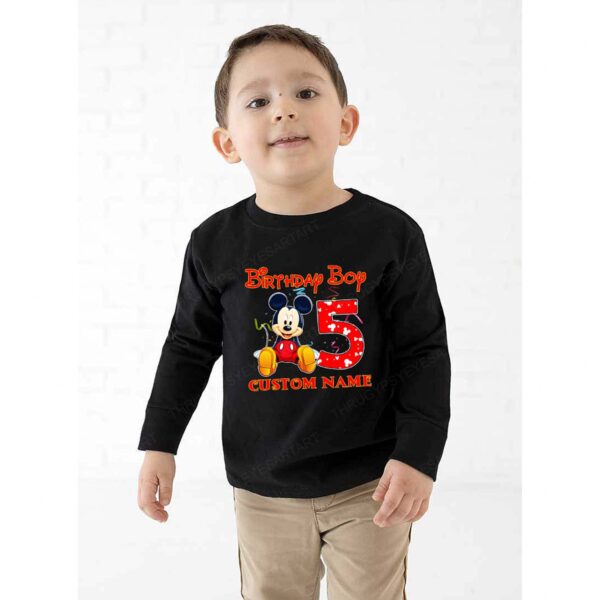 Personalized Disney Mickey Birthday Shirt For Family