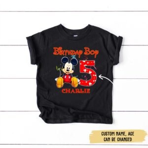 Personalized Disney Mickey Birthday Shirt For Family