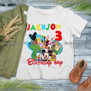 Personalized Mickey Clubhouse Birthday Shirt