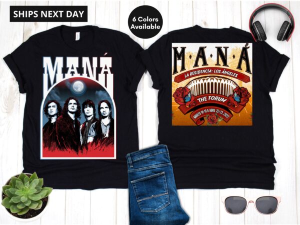 Mana La Residencia 2022 Concert Tour 2 Sided Shirt