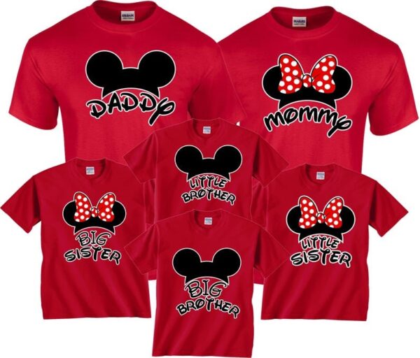 Mickey & Minnie Disney Family Vacation Custom Shirts