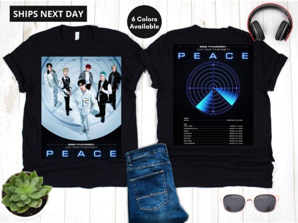 P1HARMONY Peace Tour 2022 Double Sided Shirt