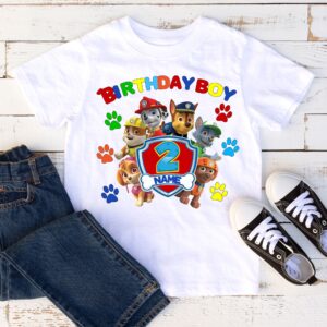 Paw Patrol Birthday Family TShirts Gifts For Kids